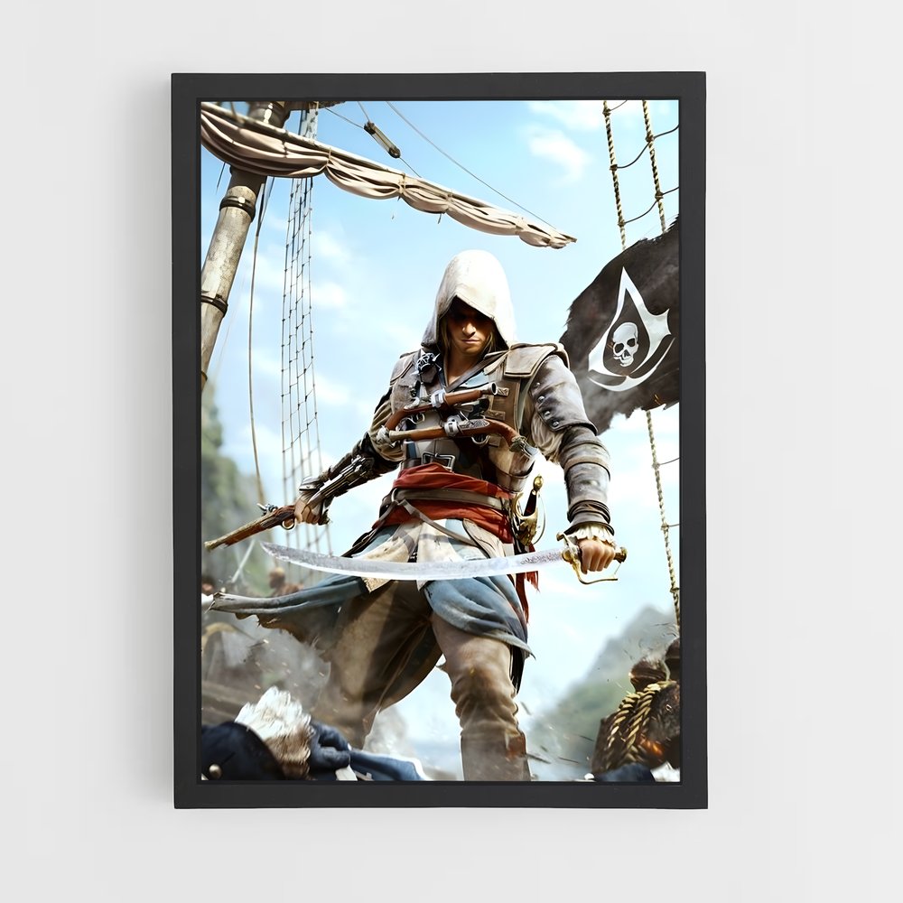 Poster Pirate Assassin – affiche Assassin's Creed (vue 2)